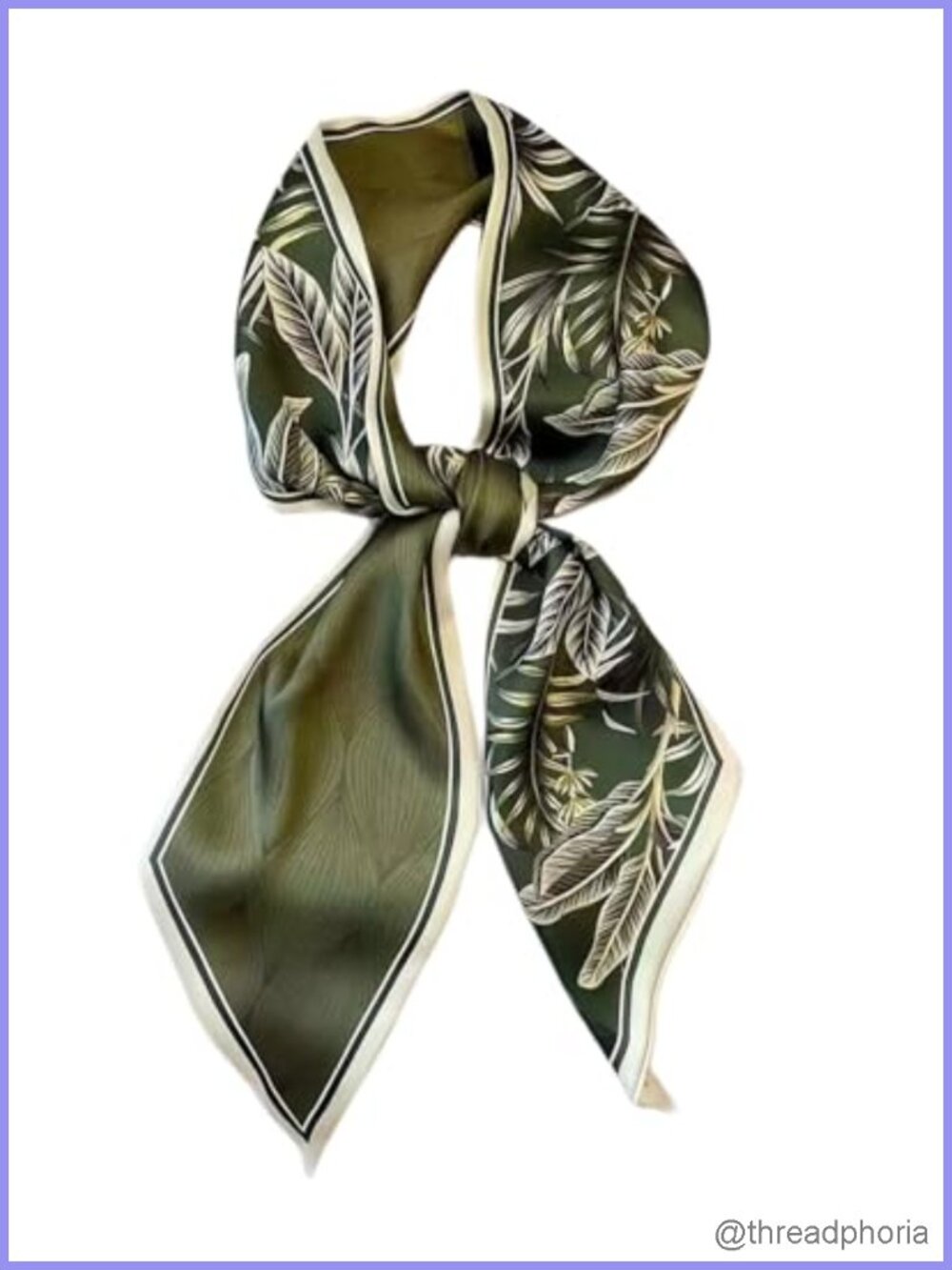 Silk Feeling Long Skinny Scarf Multipurpose Head Neck Bag Purse Wrap